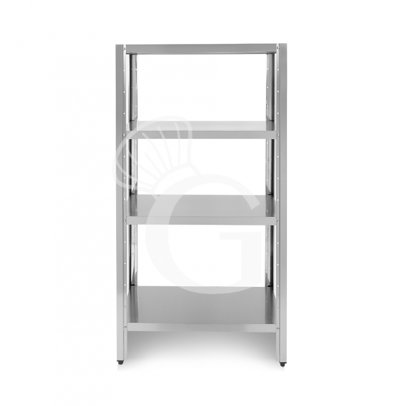 Scaffale Acciaio Inox 4 ripiani L 1100 x P 500 x H 1800 mm