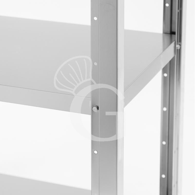 scaffale 4 ripiani h 2000 prof 500 lungh 800