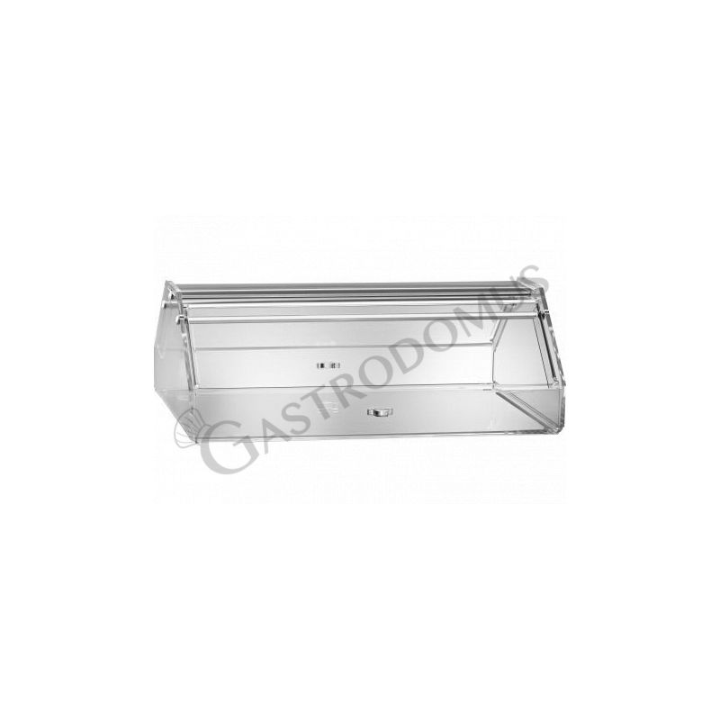 Vetrina bar neutra porta brioches in plexiglass, lunghezza 500 mm