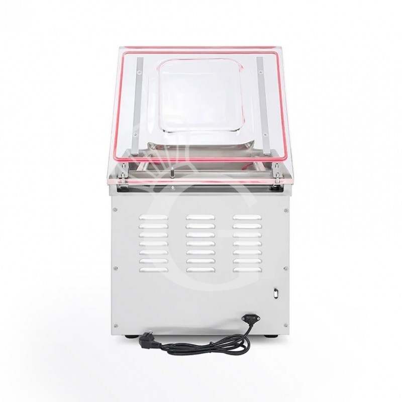 Macchina sottovuoto a campana in acciaio inox, Barra saldante 260 mm, per alimenti e liquidi L 330 mm x P 483 mm x H 380 mm