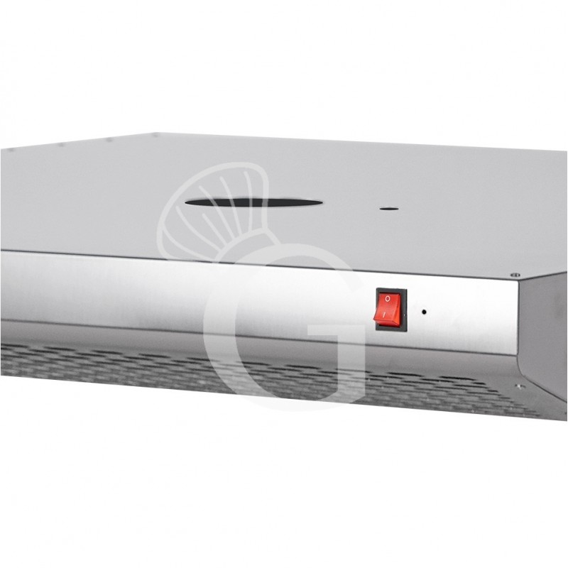 Cappa inox per forno pizza - L 1360 mm x P 1375 mm x H 120 mm