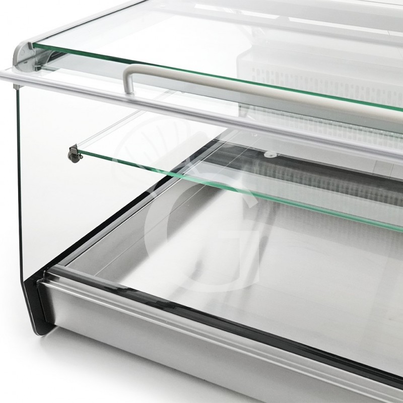 Espositore refrigerato da banco ventilato 128 LT +2°C/ +12°C