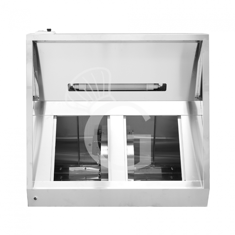 Cappa Snack a parete con motore L1000xP700xH450mm