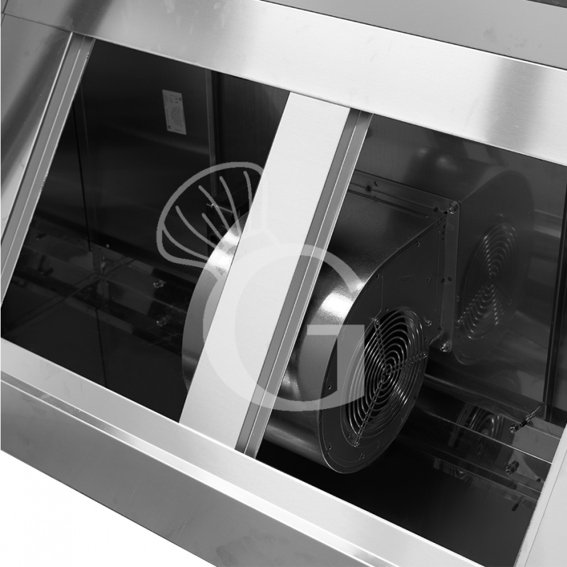 Cappa Snack a parete con motore L1000xP700xH450mm