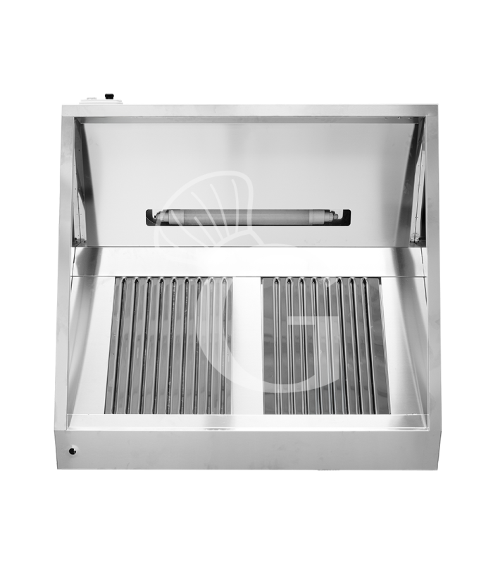 Cappa Snack a parete con motore L1200xP700xH450mm