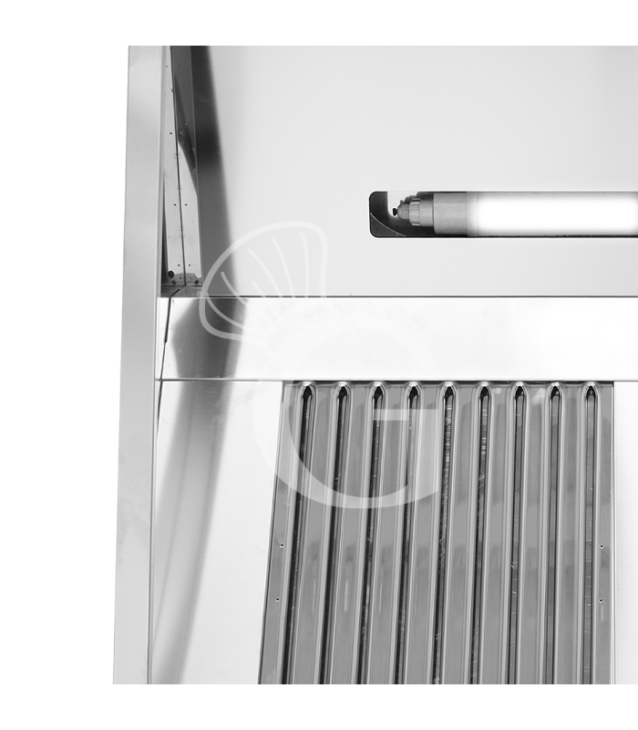 Cappa Snack a parete con motore L1200xP700xH450mm