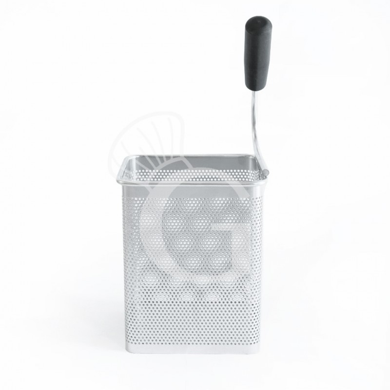 Cestello per cuocipasta manico a destra - L 135 mm x P 110 mm x H 170 mm Cestello per cuocipasta manico a destra - L 135 mm x P 110 mm x H 170 mm