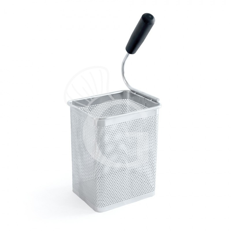 Cestello per cuocipasta manico a destra - L 135 mm x P 110 mm x H 170 mm