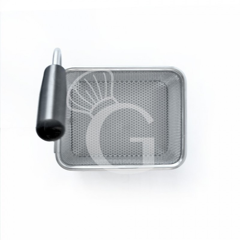 Cestello per cuocipasta manico a sinistra - L 135 mm x P 110 mm x H 170 mm