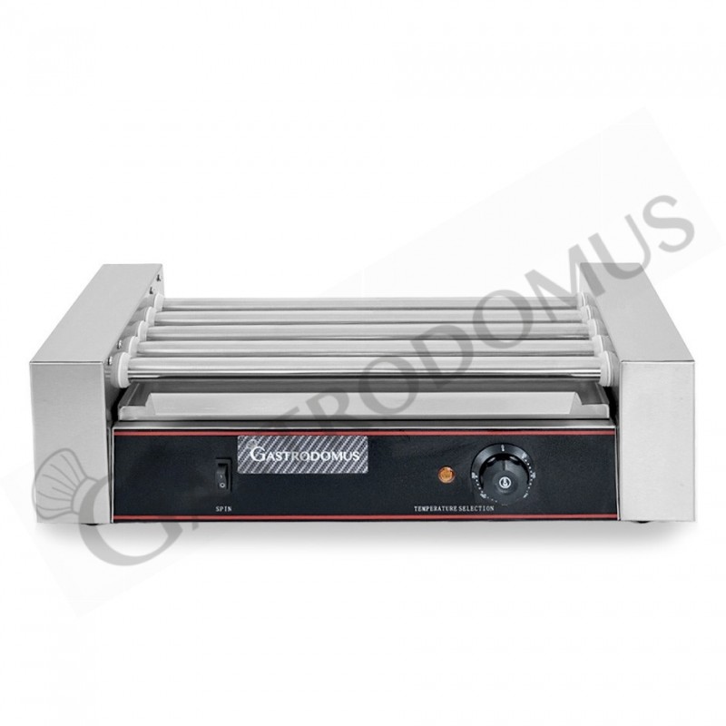 Gira Wurstel 1400 W 5 rulli L 560 mm x P 330 mm x H 178 mm Gira Wurstel 1400 W 5 rulli L 560 mm x P 330 mm x H 178 mm