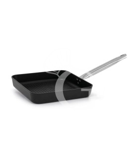 Padella in alluminio quadrata antiaderente fondo induzione L 280 mm x P 280 mm x H 50 mm