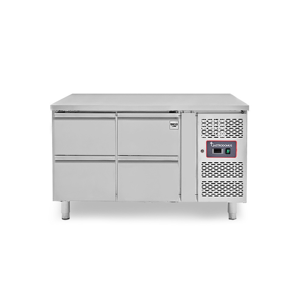 Tavolo Refrigerato 4 cassetti 700 mm -2°C/+8°C