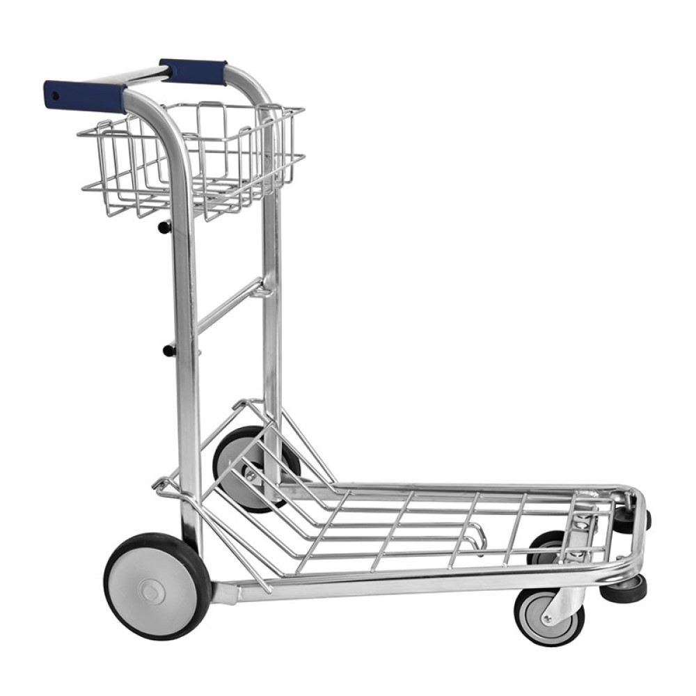 Carrello portavaligie in acciaio zincato verniciato - L 1020 mm x P 600 mm x H 970 mm