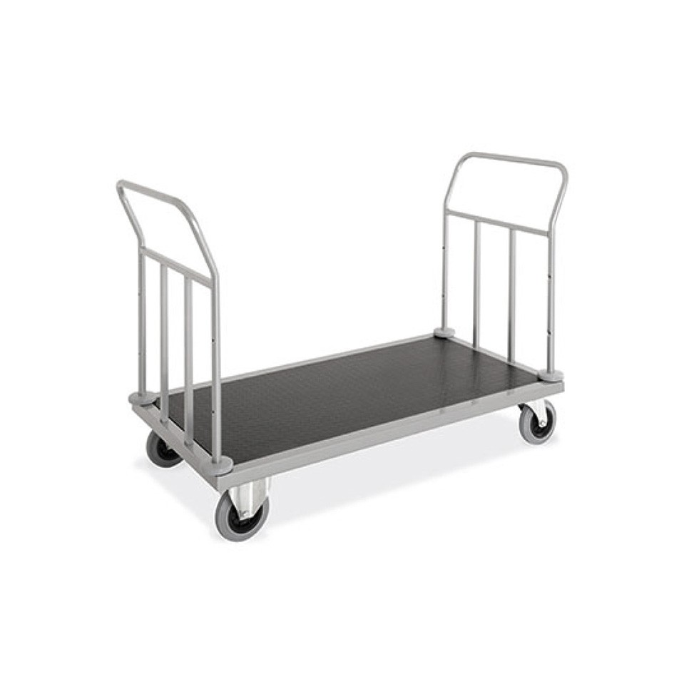 Carrello portavaligie in lamiera e acciaio verniciato - L 1440 mm x P 660 mm x H 950 mm