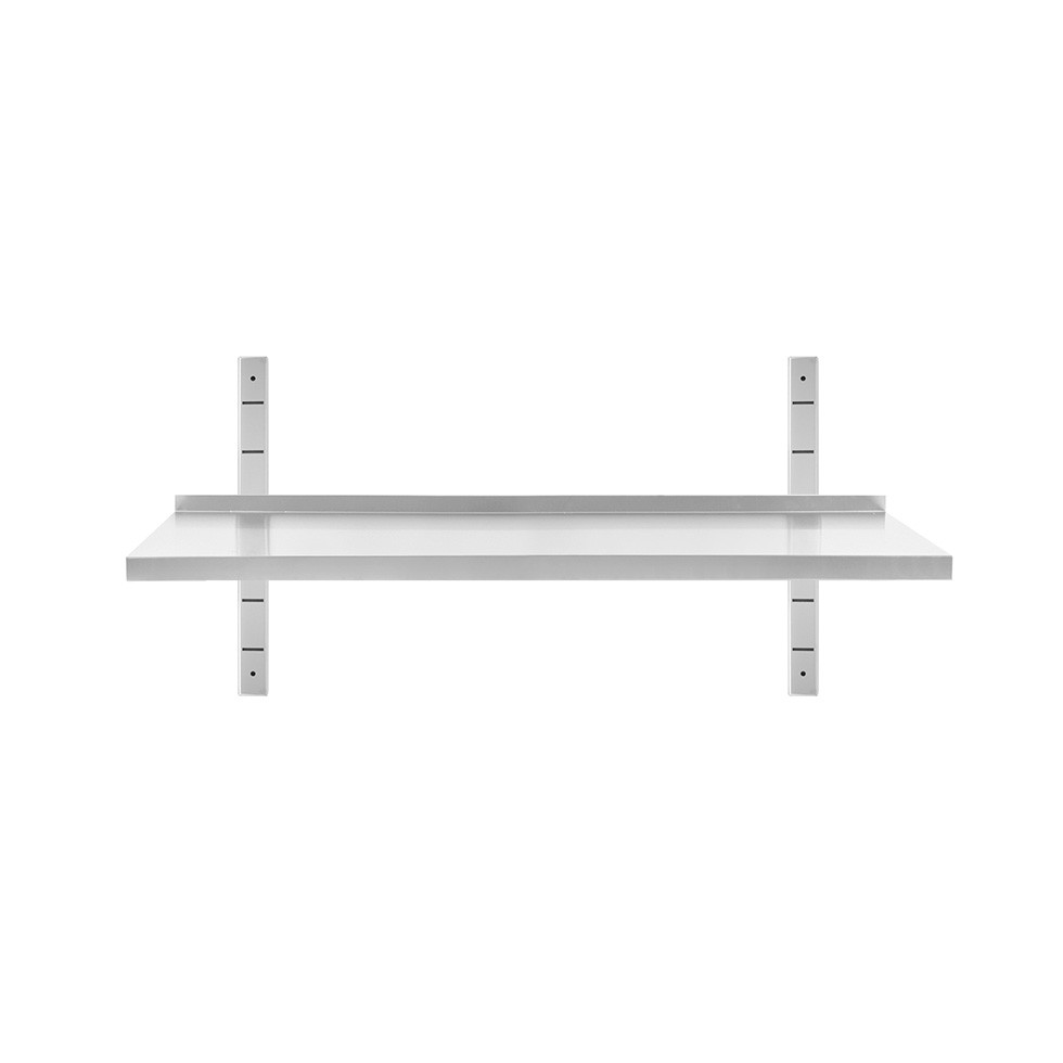 Mensola in acciaio inox singola, L 1100 mm x P 300 mm x H 350 mm