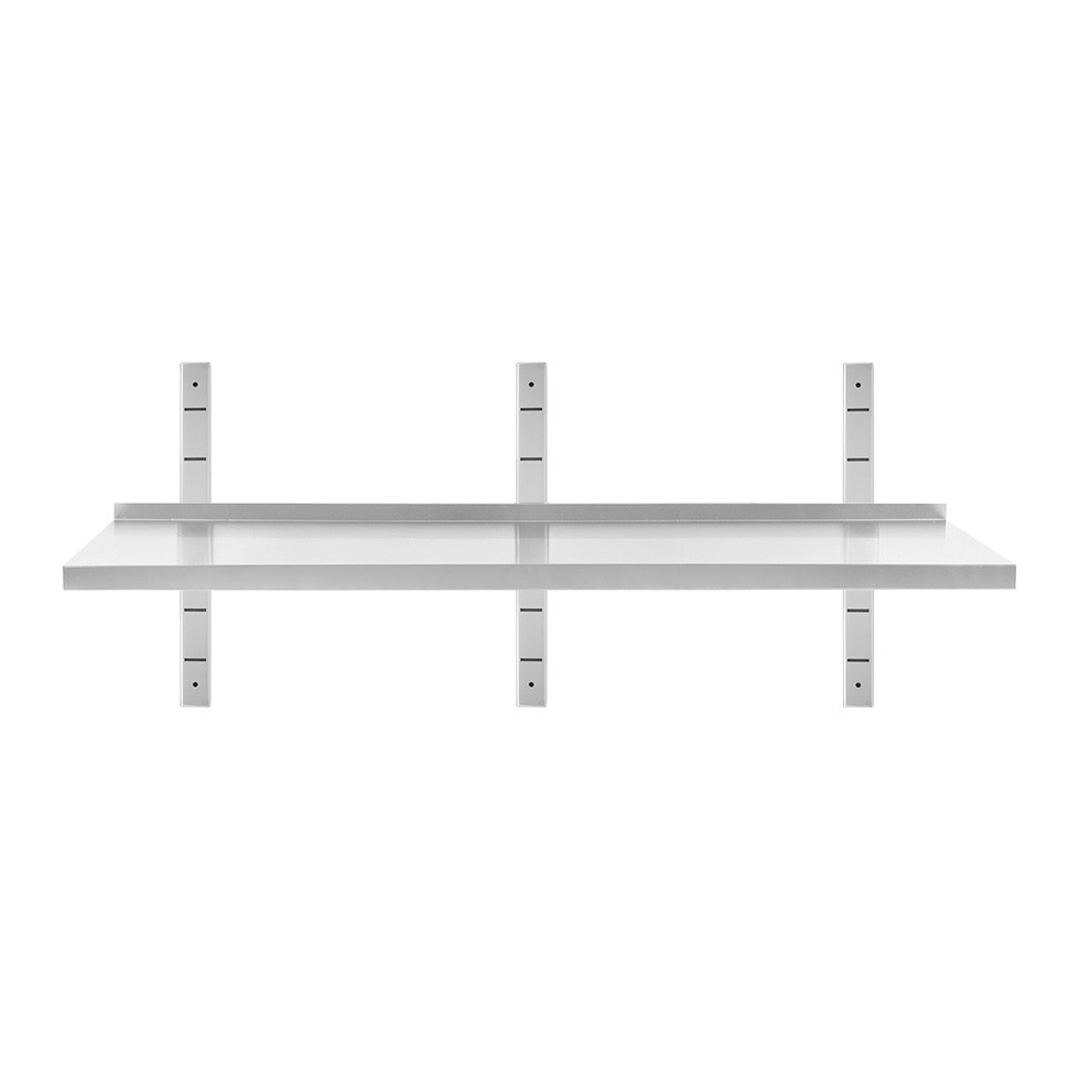 Mensola in acciaio inox singola, L 1600 mm x P 300 mm x H 350 mm
