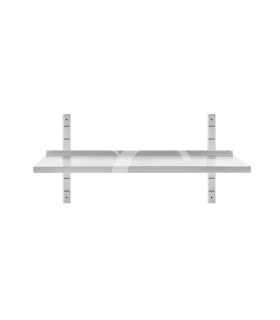 Mensola in acciaio inox singola, L 1200 mm x P 400 mm x H 350 mm