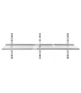 Ripiano in acciaio inox singolo, L 2000 mm x P 400 mm x H 350 mm