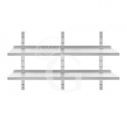 Doppia mensola in acciaio...