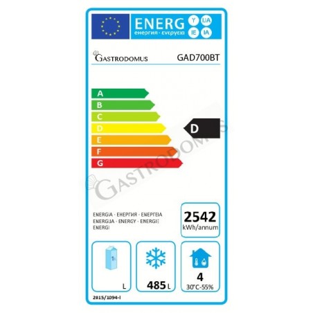 Armadio congelatore Ventilato -18C/-22°C 650 LT full optional classe energetica D Armadio congelatore Ventilato -18C/-22°C 650 LT full optional classe energetica D