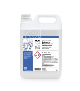 Detergente sbiancante per lavabicchieri a base clorata contro tutte le macchie 2 taniche da 5 LT