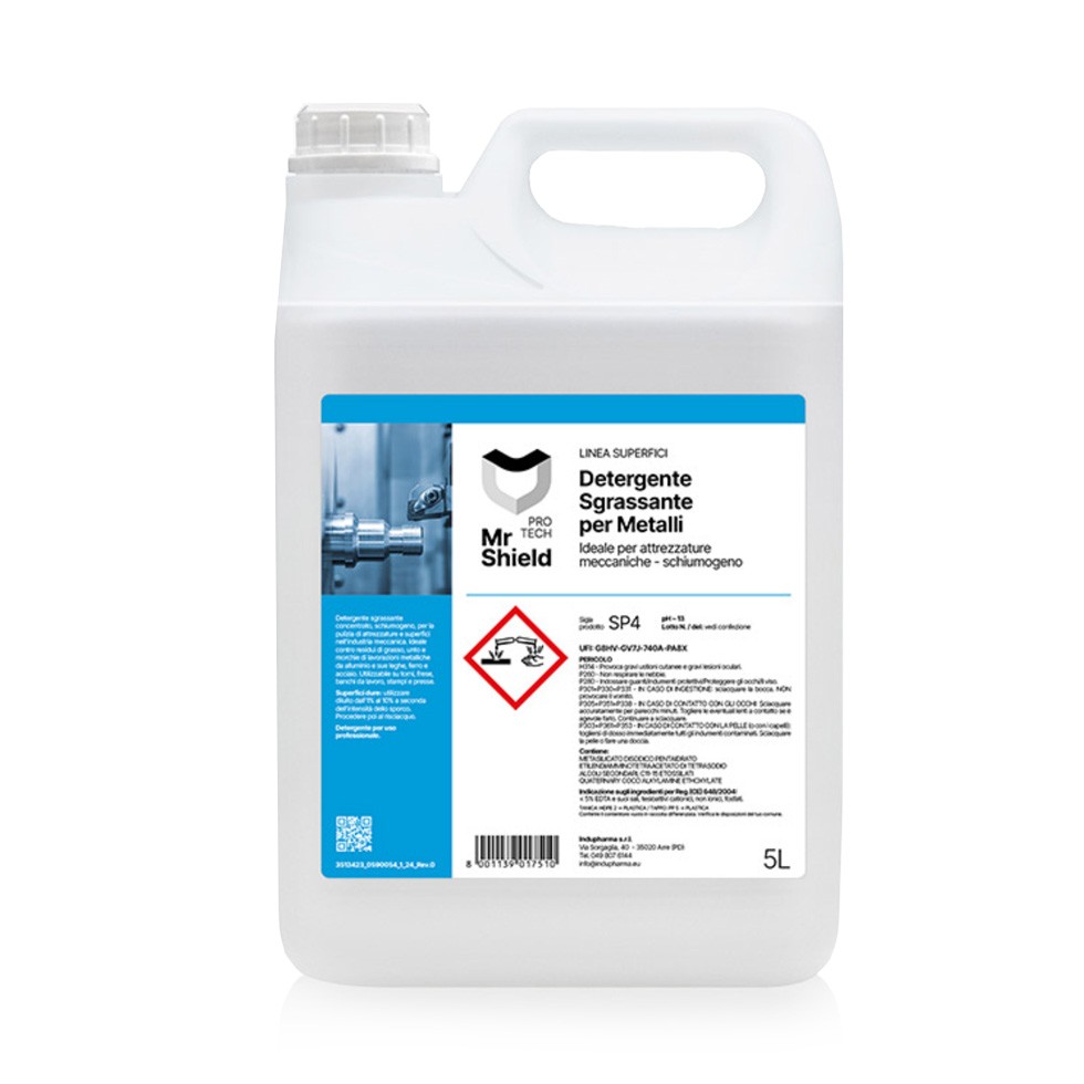 Detergente sgrassante per metalli ideale per attrezzature meccaniche 2 taniche da 5 LT