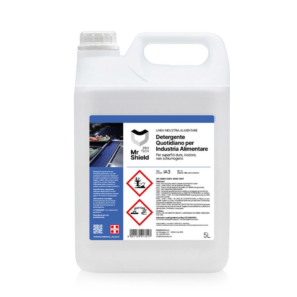 Detergente sgrassante quotidiano per industria alimentare 2 taniche da 5 LT