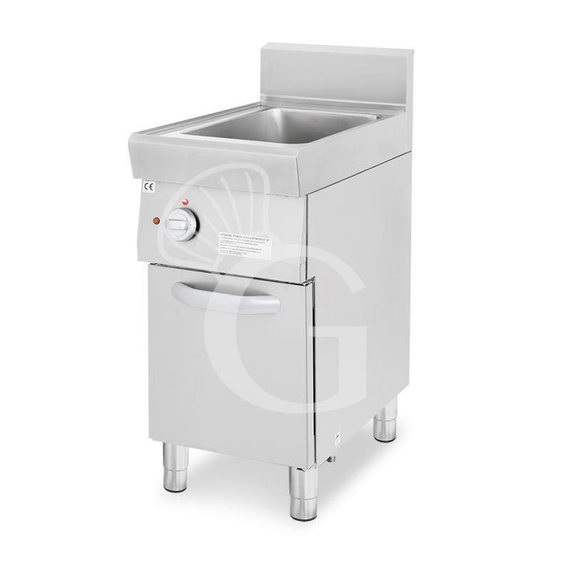 Cuocipasta professionale elettrico su mobile chiuso 1 vasca 40 LT L 400 mm x P 700 mm x H 850 mm