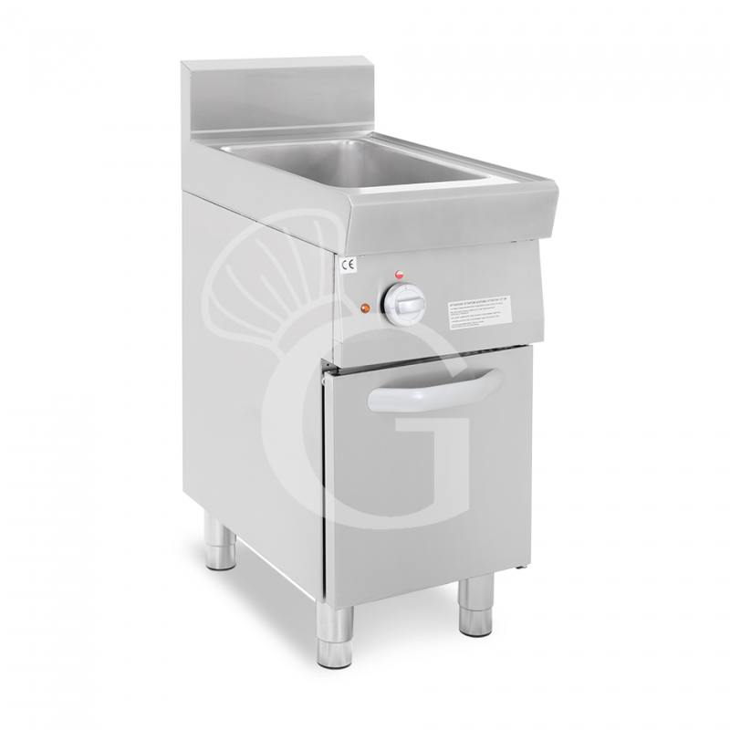 Cuocipasta professionale elettrico su mobile chiuso 1 vasca 40 LT L 400 mm x P 700 mm x H 850 mm