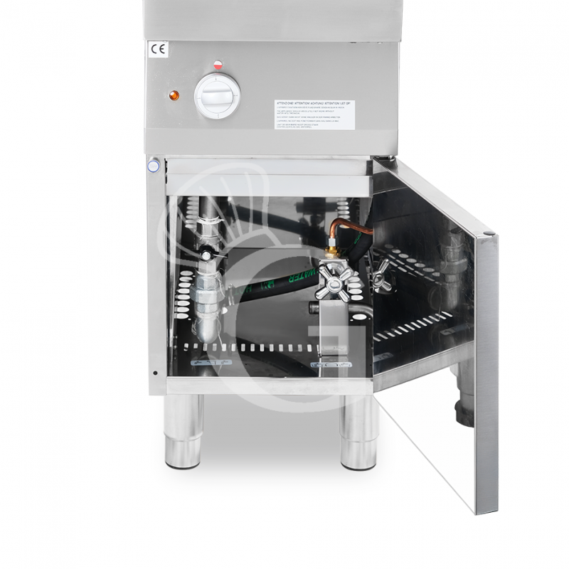 Cuocipasta professionale elettrico su mobile chiuso 1 vasca 40 LT L 400 mm x P 700 mm x H 850 mm