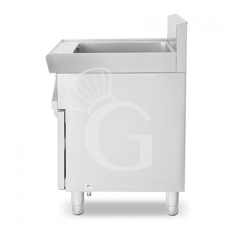Cuocipasta professionale elettrico su mobile chiuso 1 vasca 40 LT L 400 mm x P 700 mm x H 850 mm