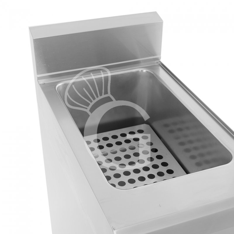 Cuocipasta professionale elettrico su mobile chiuso 1 vasca 40 LT L 400 mm x P 700 mm x H 850 mm