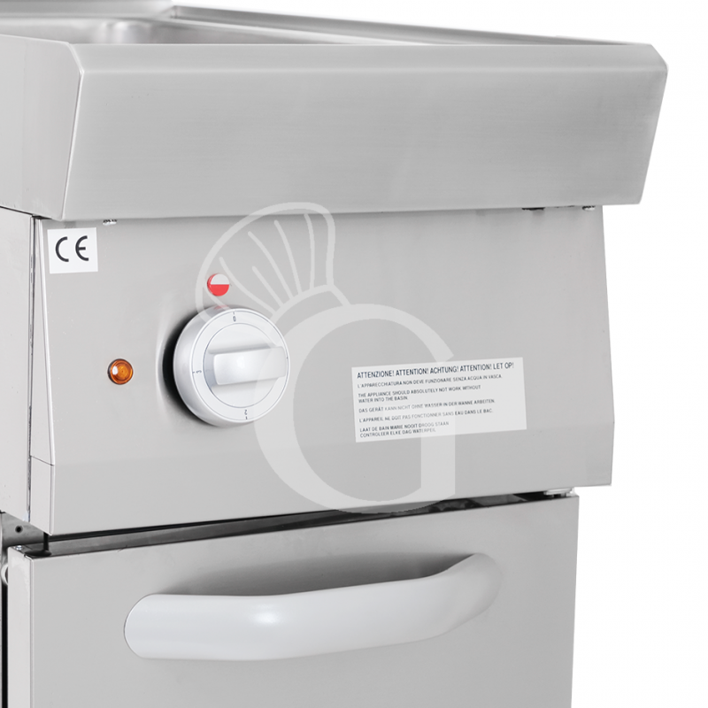 Cuocipasta professionale elettrico su mobile chiuso 1 vasca 40 LT L 400 mm x P 700 mm x H 850 mm