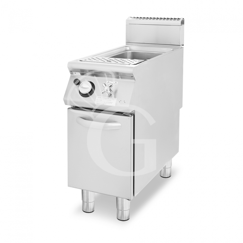 Cuocipasta professionale a gas su mobile chiuso 1 vasca 40 LT L 400 mm x P 900 mm x H 870 mm