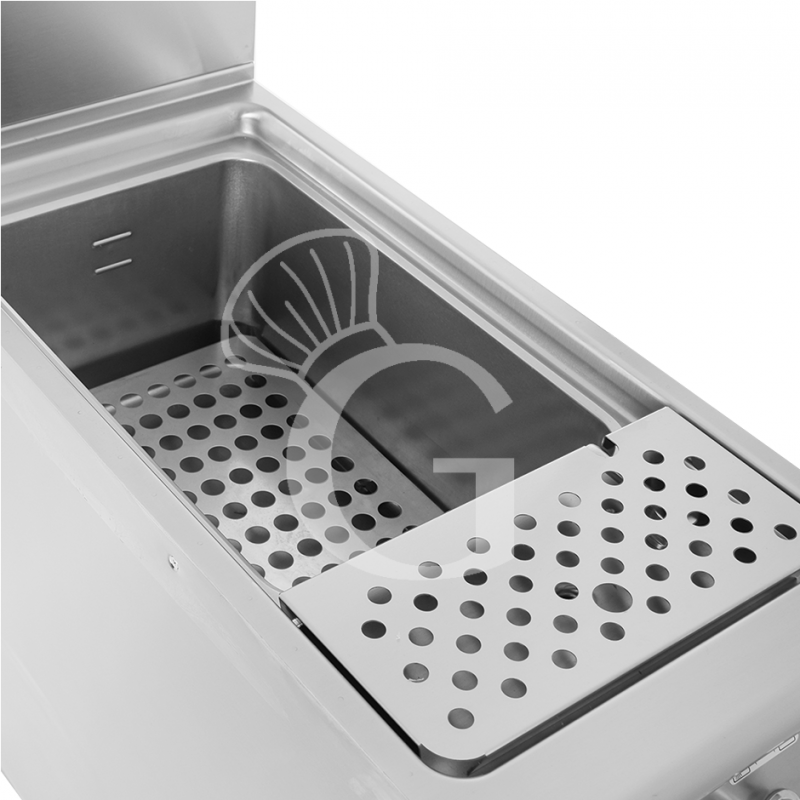 Cuocipasta professionale a gas su mobile chiuso 1 vasca 40 LT L 400 mm x P 900 mm x H 870 mm