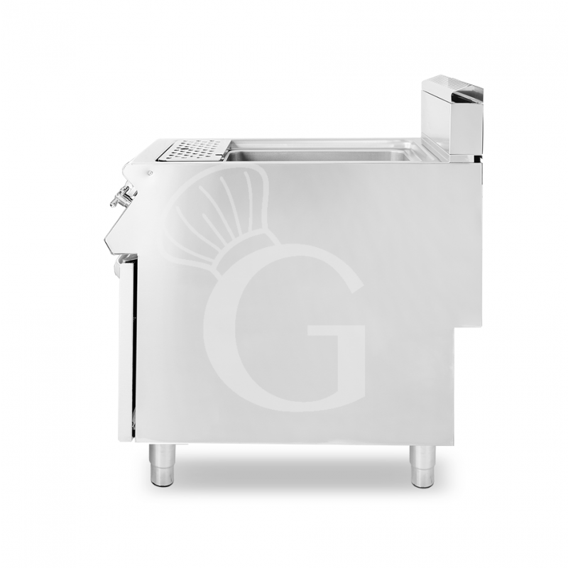 Cuocipasta professionale a gas su mobile chiuso 1 vasca 40 LT L 400 mm x P 900 mm x H 870 mm