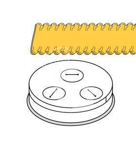 Trafila 1,5N formato pappardelle ricce 16 mm