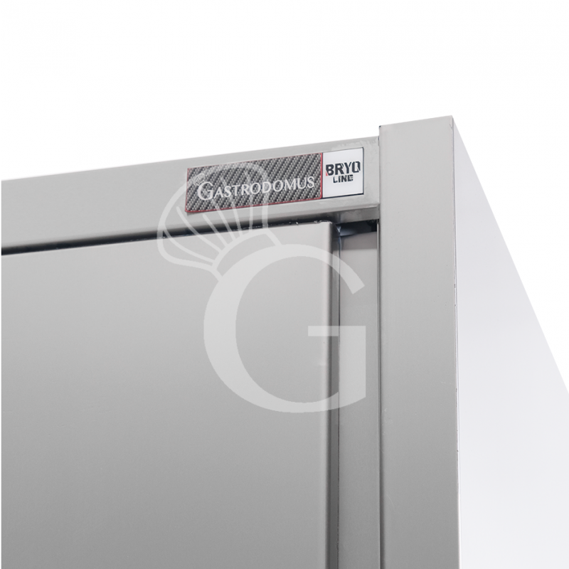 Armadio acciaio inox con 2 porte scorrevoli, 3 ripiani, L 1200 x P 700 x H 1800 mm