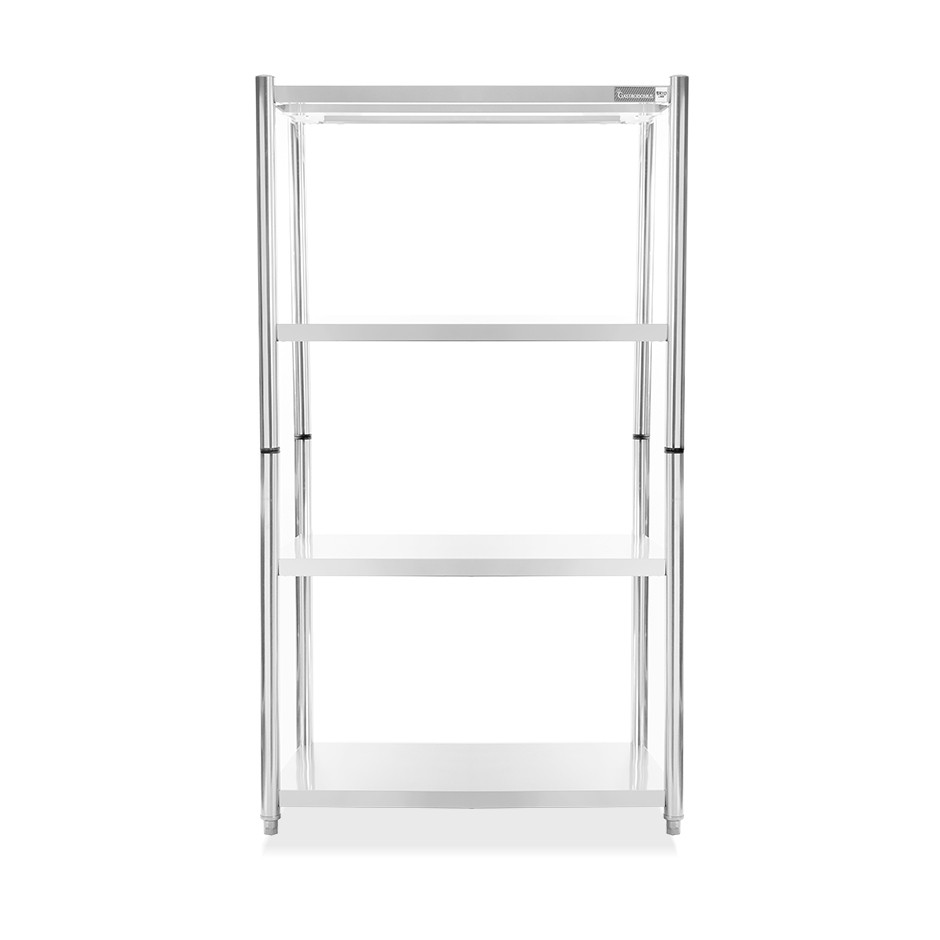 Scaffale acciaio inox 4 ripiani L 1000 x P 400 x H 1800 mm