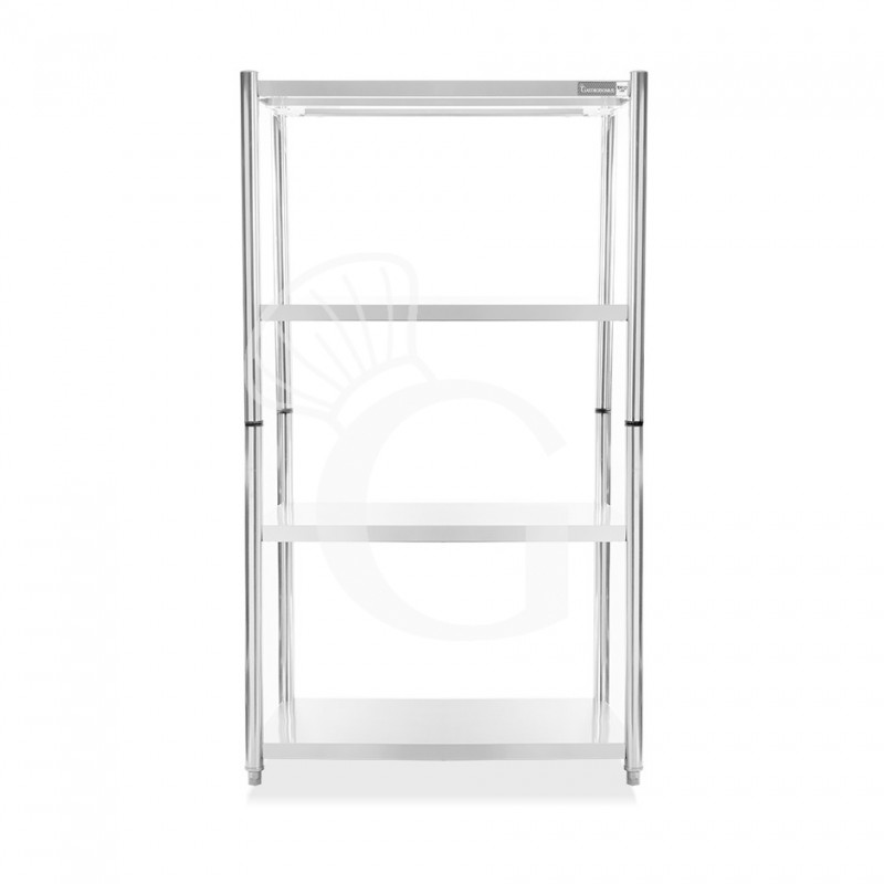 Scaffale acciaio inox 4 ripiani L 1000 x P 500 x H 1800 mm