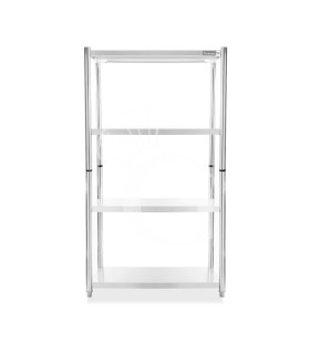 Scaffale acciaio inox 4 ripiani L 1000 x P 600 x H 1800 mm