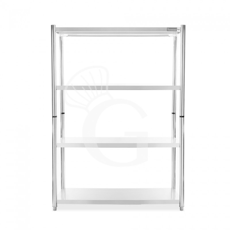 Scaffale acciaio inox 4 ripiani L 1400 x P 600 x H 1800 mm