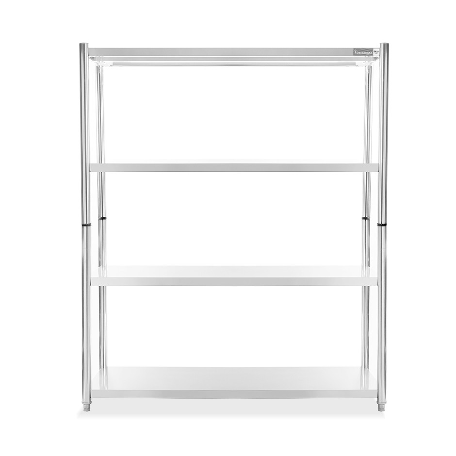 Scaffale acciaio inox 4 ripiani L 1600 x P 400 x H 1800 mm