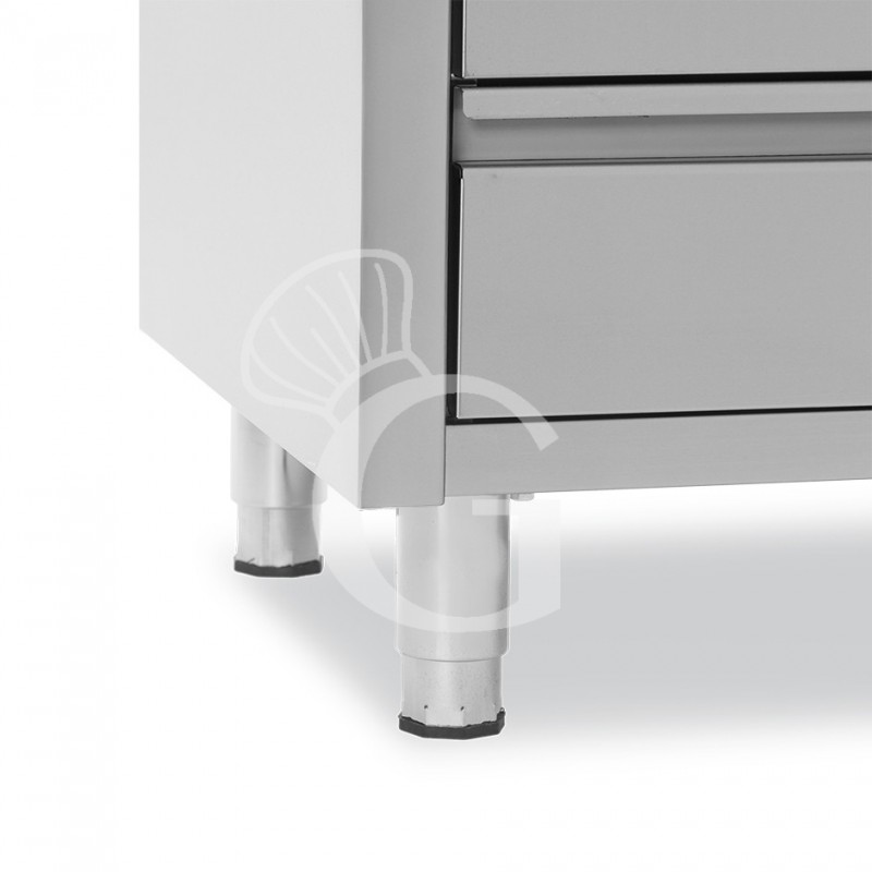 Tavolo armadiato,porte scorrevoli,3 cassetti a sinistra, L1400 x P600 x H850mm