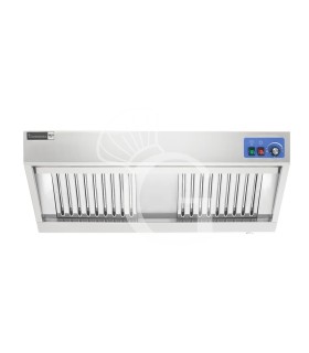 Cappa snack a parete con motore full optional L1200xP700xH450mm