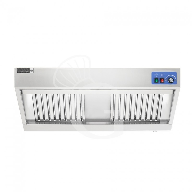 Cappa snack a parete con motore full optional L1200xP700xH450mm