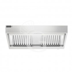 Cappa snack a parete senza motore L1200xP700xH450mm