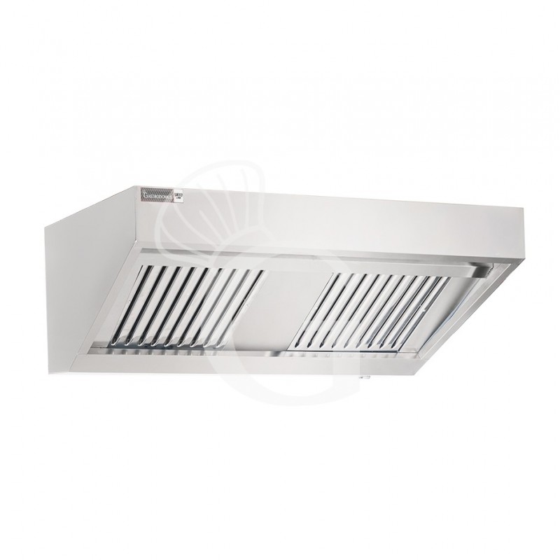 Cappa snack a parete senza motore L1200xP700xH450mm