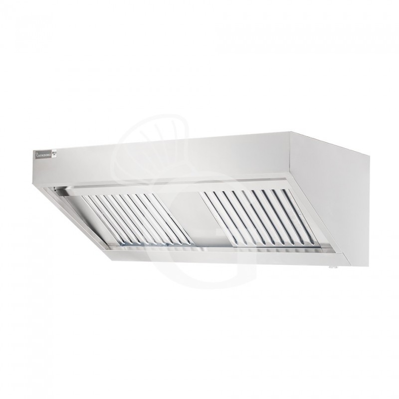 Cappa snack a parete senza motore L1200xP700xH450mm