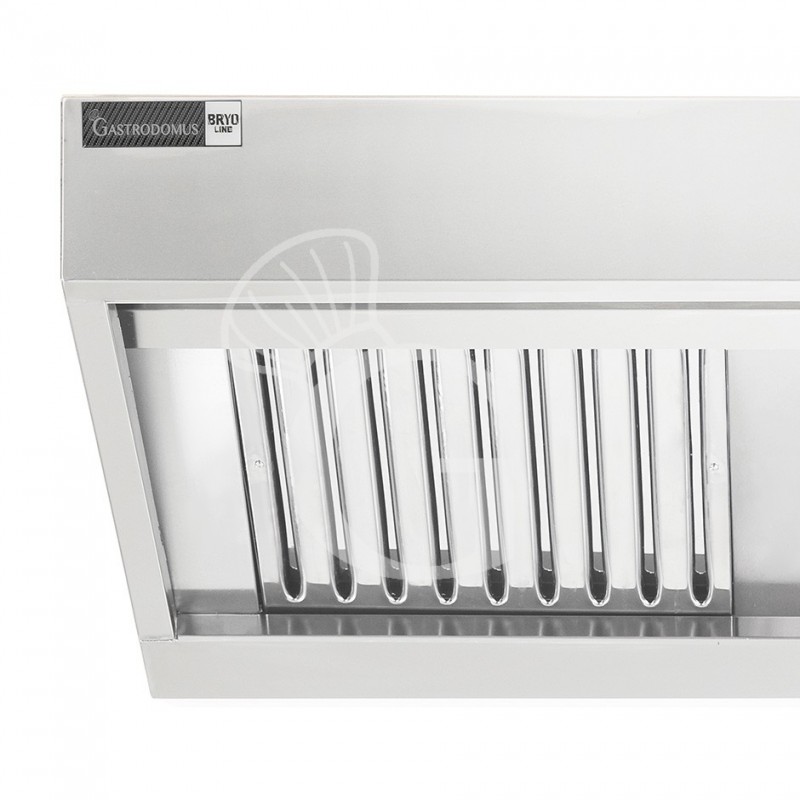 Cappa snack a parete senza motore L1400xP700xH450mm